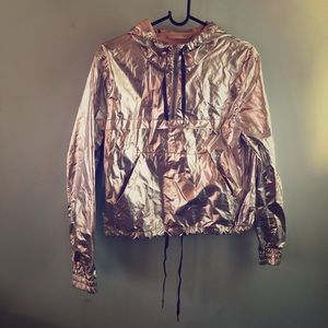 Silver windbreaker